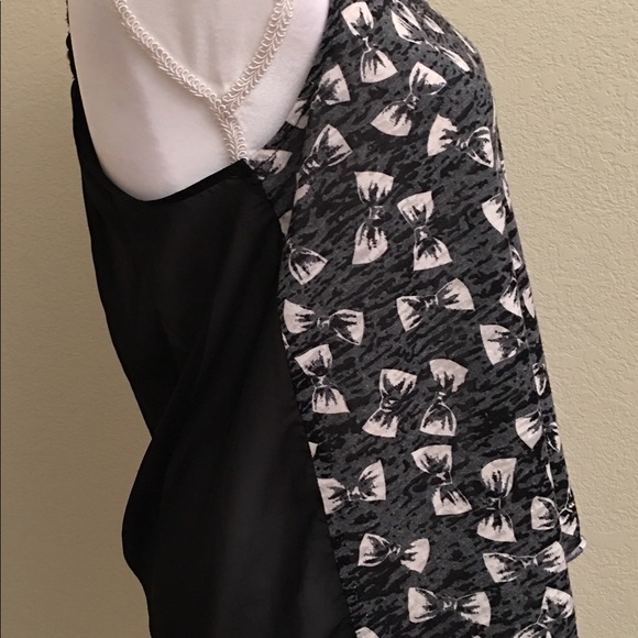 Self Esteem Hi Low Zipper Detail Razor Bk SZ Med - Picture 5 of 8